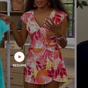 Floral swim dress
